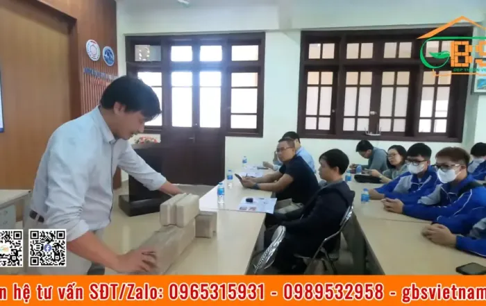 Gạch lắp ghép không vữa GBS là tham luận tiêu biểu hội thảo tại Đại học Hàng hải Việt Nam